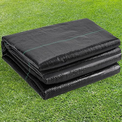 TOPHOUSE 1,2 m x 15,2 m Landschaftsgewebe, robuste Unkrautsperre für Gemüsegarten, Unkrautvlies (90 g)