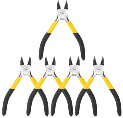 Mr. Pen- Wire Cutter, 5, 5 Pack, Wire Cutters, Flush Cutters, Side Cutters Pliers, Flush Cutter, Cutting Pliers, Flush Cut Pliers, Small Wire Cutters, Floral Wire Cutter, Diagonal Wire Cutters