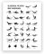 ORCOW Pilates-Workout-Chart-Poster, Wandkunst, Leinwanddrucke, Yoga-Raum-Wanddekoration, Pilates-Geschenk, Bodybuilding-Leitfaden, Fitness-Studio, Malerei, Bild, Poster und Drucke, 50 x 70 cm