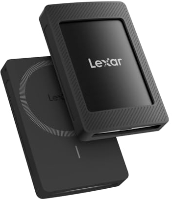 Lexar SL500M 1TB SSD Esterno Portatile con Set Magnetico, Portatile SSD USB3.2 Gen2, Fino a 2000MB/s in Lettura Unità a Stato Solido Esterna Compatta Sottile con iPhone Serie 16/Mac/PS5/Laptop/PC