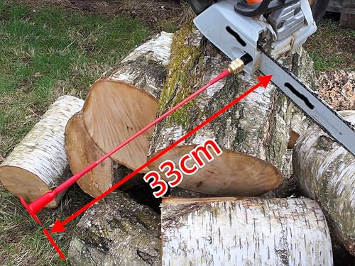 Flexparts Ablänghilfe Ablängstab Längenanschlag Messhilfe f Motorsäge Kettensäge Fiberglas (33cm)