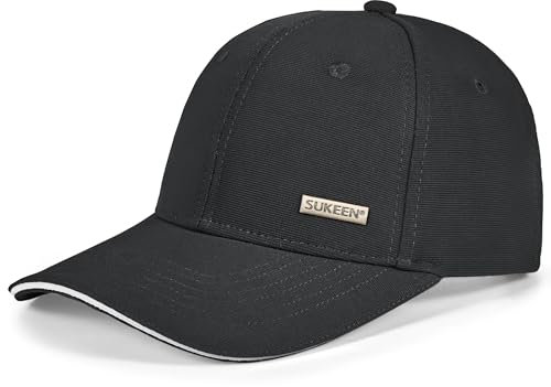 Sukeen Basecap Herren Damen Baseball Cap für Herren Einfarbiger Verlängerter Sonnenhut mit Hardtop für den täglichen Gebrauch Wandern Camping Radfahren Bergsteigen Running Tennis Golf Reisen Baseball