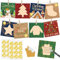 DPKOW Rubbellos Adventskalender Karten, 2025 Adventskalender Selber Machen Rubbellose, Glitzer DIY Personalisierter Adventskalender Karte Rubbel für Paar Freunde Familie, mit Aufklebern Clips Kordel