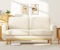 Vesgantti 172cm Loveseat Sofa Beige, Comfy Corduroy Couch with Spring Cushion, 2 Seater Sofa with Solid Wood, Sofa Couch with Deep Seat, Sofa for Bedroom, Loveseat for Living Room, Beige Office Couch