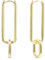 ALEXCRAFT Drop Eckig Ohrringe Gold Hängend Goldene Creolen Damen Klein für Frauen Freundin Mama