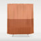 Duschvorhang 90x180 cm Orange Gelb Streifen Duschvorhang Einfach Design modernes Textil Anti-schimmel Wasserdicht Waschbar Badvorhang für Badezimmer Badewannen Toilette mit 12 Haken