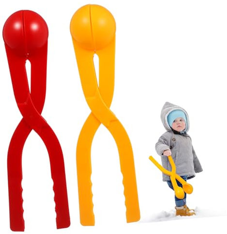 KOMBIUDA 2stücke Schneeballmacher Für Junge Mädchen Umweltfreundliche rutschfeste Handgriffe Für Aufregende Schneeballschlachten Im Freien Farben Zufällig