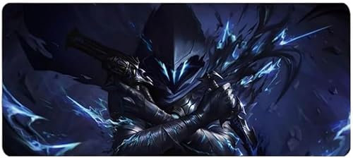 Hongfuzhih Valorant Gaming Mouse Mat Large XXL Long Extended Pads Big Mousepad Keyboard Mouse Pad Desk Pad Home Office Decor Accessories for Computer Pc Laptop (jett) (gypher) (Astra) (omen4)