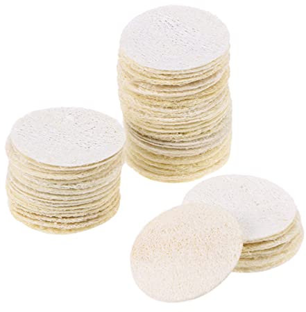 FOMIYES 50stücke Wiederverwendbare Luffa-pads Gesichtswaschpads Hautpeelingschwämme Für Sanfte Und Make-up-entfernung