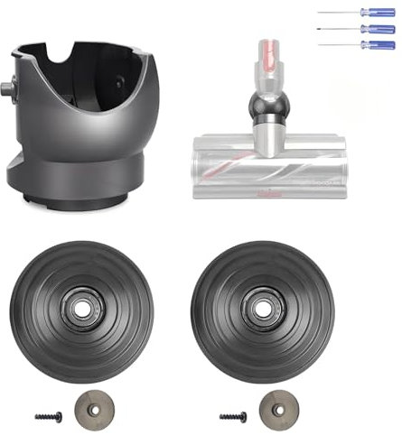 Ersatz Kugelrad + Staubsaugerkopfanschluss Geeignet für Dyson Staubsauger V10V11V15, 100W High Torque Reinigungskopf Bodenbürste Motor Kanal Schnittstelle Zubehör