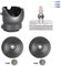 Ersatz Kugelrad + Staubsaugerkopfanschluss Geeignet für Dyson Staubsauger V10V11V15, 100W High Torque Reinigungskopf Bodenbürste Motor Kanal Schnittstelle Zubehör