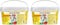 Eberhard Faber 570103 - Modelliermasse lufttrocknend weiß, 3 kg EFA Plast Kids tonbasiert (Packung mit 2)