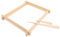 Housoutil 1 Set Telaio portaoggetti per Tessitura Telaio per Tessitura per Adulti Kit per la Lavorazione Manuale su Telaio in Legno Telaio in Legno Intrecciato di Legno Beige