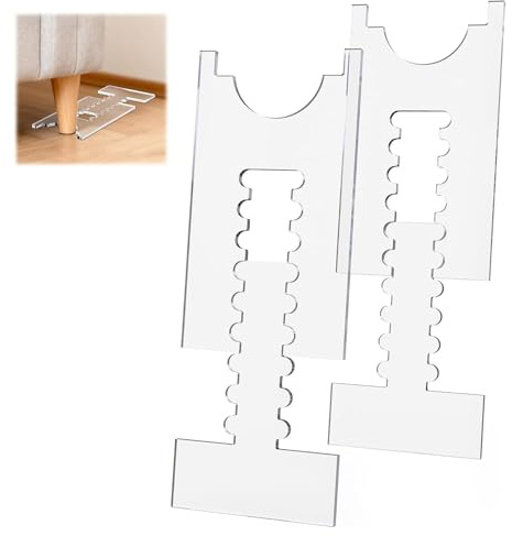 JanFebMar 2 Stück Möbel Stopper, Universeller Couch-Wandabstandhalter, Acryl Abstandshalter Stopper Verhindern von Zusammenstößen von Möbeln Geeignet für Sofas, Betten, Stühle