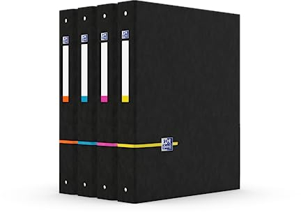 Oxford activefile Ringbuch 4 Ringe Rücken 40 mm A4 + Farben zufällig
