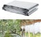 Zunate Reflektierende Film, PETP-Folie hoch-reflektorisch Mylar Garten Deckblatt, ideal für den Einsatz im Garten oder Gewächshaus, um das Pflanzenwachstum zu steigern, 210 x 120 cm, Silber