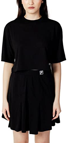 FILA Damen RECANATI Cropped T-Shirt, Black, XS