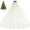 Lichterkette Weihnachtsbaum mit Ring, 400 LED Christbaumbeleuchtung mit 16 Stränge 2m Tannenbaum Lichterkette Weihnachtsbeleuchtung Lichternetz für 150cm-240cm Baum, Warmweiß