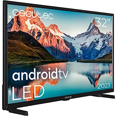 Cecotec TV LED 32 Smart TV A -Serie ALH00032N. HD, Android 11, Integrated Chromecast, Sprachassistent, HDR10, HBBTV, WiFi & Bluetooth, Modell 2023