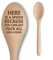 Engraved Wooden Spoon - Funny Rude Bad Secret Santa Gift for Adults - 'Here is A Spoon Because You Can Get F**k All for A Fiver' - Affordable & Fun Baking Gift for Men/Women (Here is A Spoon - Fiver)