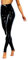 Damen Glänzende Leggings, hoch taillierte Stretch Leggings, sexy Wet Look Metallic Disco Hosen, Tanz Yoga Hosen, Strumpfhosen Lounge Skinny Hosen, Slim Fit Hosen voller Länge für Dancewear Nachtclub