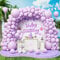 Palloncini Viola Pastello, 143 Pezzi Dimensioni Diverse Macaron Lilla Lavanda Arco di Palloncini Kit con Nastro per Ragazze Donne Festa di Compleanno Matrimonio Battesimo Baby Shower Decorazioni
