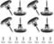 Minnhua 8 Pcs Furniture Legs Bed Castors Gliders with Metal Inserts for Beds Sofas Footstools Replacement for Castors Furniture Bed Chrome Feet Leg Glides Castors and Insert Fitting