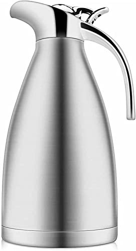 HAVVMK Cafetière à percolateur 2L en Acier Inoxydable isolée sous Vide bouillottes cafetière à Double paroi Moka Expresso Latte percolateur cuisinière