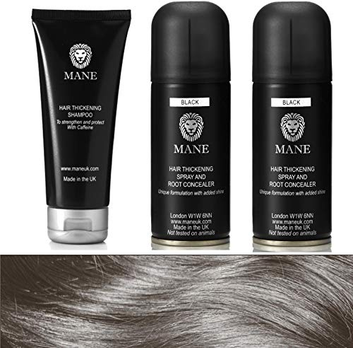 * * NEU * * Mähne Haarverdichtung Shampoo & Mähne Haar Verdickungsmittel & Root Concealer (Travel Size) – 5 Farben