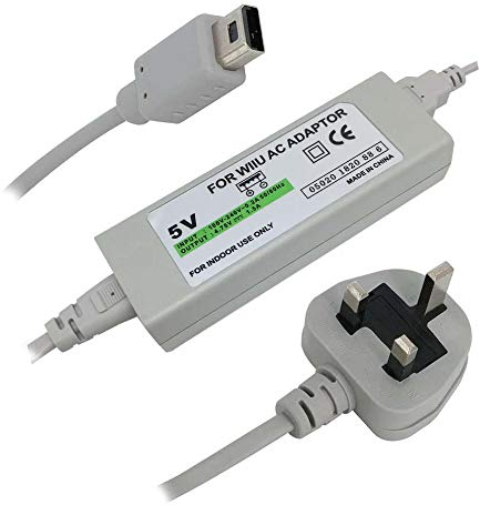 Childhood AC Power Supply Adapter Wall Charger UK Plug for Wii U Gamepad