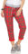 CLEOSTYLE Damen Jogginhose im Boyfriend-Style Sweatpants für Freizeit Sport und Fitness 9-2 (Karo/Rot Grün)