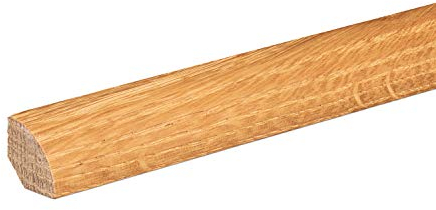 Viertelstab Abdeckleiste Abschlussleiste Sockelleiste Eiche LACKIERT 14mm