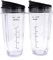 Replacement Blender Cup with Lid (2 Pack) 24 Oz Cups For Ninja Auto iQ BL480 BL482 BL642 BL682 BL450 BN401 BN751 BN801 Foodi SS351 SS151 SS401 Ninja Blender Auto iQ Blade