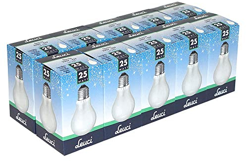 Leuci Glühbirne Birnenform A55 25W E27 MATT Glühlampe Glühbirnen Glühlampen warmweiß dimmbar (25 Watt)