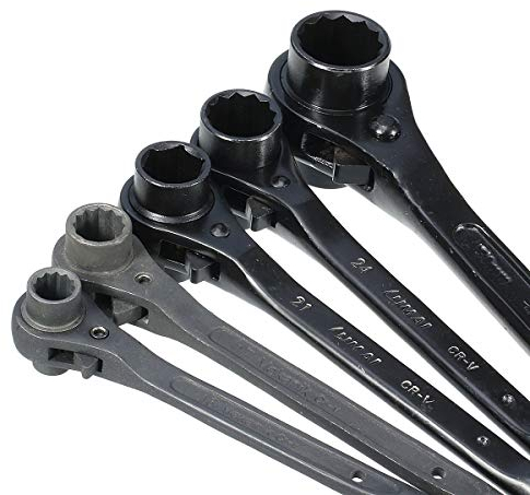 RanDal 5 Größen Spanner Scaffold Podger Ratsche Site Ratsche Steckschlüssel Werkzeuge - 24-30Mm