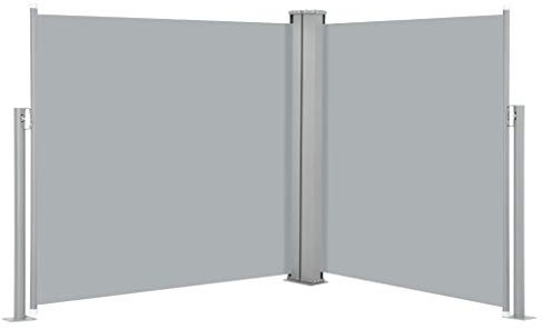 Festnight Paravent Solide Brise-Vue Auvent latéral rétractable Anthracite 100 x 600 cm