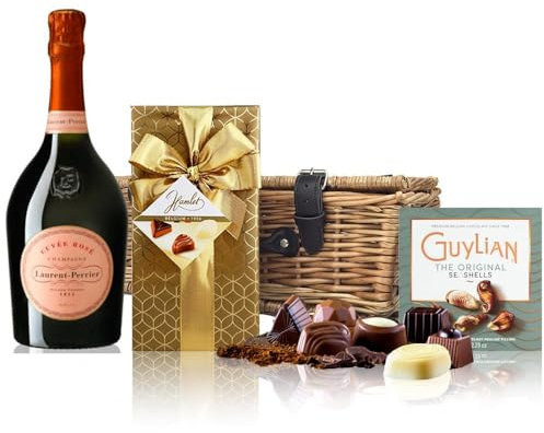 Laurent Perrier Rose Champagne And Chocolates Hamper 75cl 12% abv