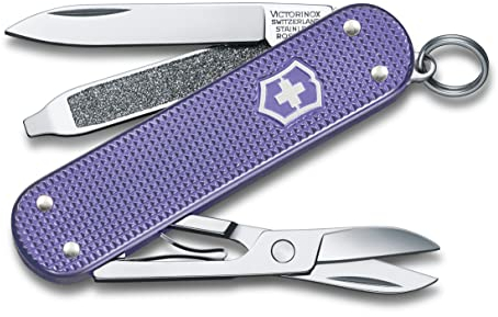Victorinox, Classic SD Alox, Swiss Army Pocket Knife, Small, Multi Tool, Camping, 5 Functions, Blade, small, Nail file, Screwdriver 2.5 mm