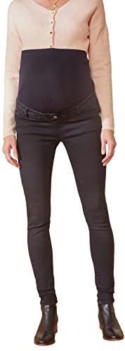 Vertbaudet Umstands-Jeans mit Stretch-Einsatz, Skinny-Fit, Bundweite verstellbar dunkelgrau 42