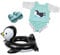 Heless 11 - Schwimm-Set für Puppen im Pinguin Pünktchen-Design, 4 teilig mit Schwimm-Outfit, Badeschlappen und Schwimm-Ring, Größe ca. 35 - 45 cm, für Bade-Spaß an heißen Sommertagen