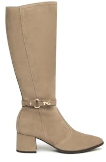 Nero Giardini I514334D Stivali Donna in Suede - Argilla 39 EU