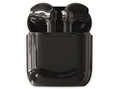 Denver TWE-39B True Wireless Bluetooth Ohrhörer - Kabellose In-Ear Kopfhörer mit Mikrofon, Ladebox und 4,5 Stunden Spielzeit, Bluetooth 5.0, Schwarz