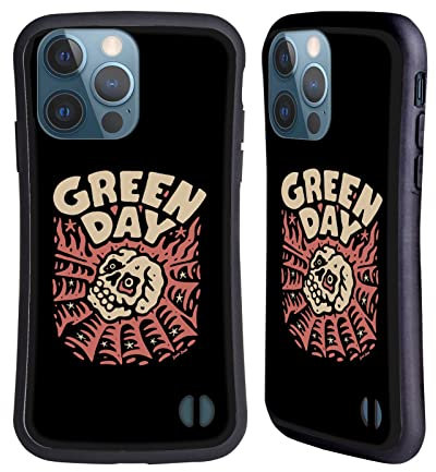 Head Case Designs Officially Licensed Green Day Skull Spider Graphics Hybrid Case Compatible With Apple iPhone 13 Pro