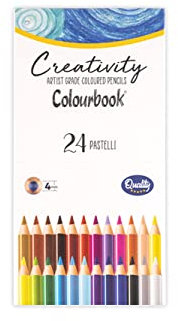 Colourbook Creativity – 24 Buntstifte mit Pastellfarben