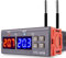 Greluma Controlador de termostato de temperatura STC-3008 AC 110V-220V, controlador de temperatura digital con pantalla doble y sensor de sonda NTC doble, modo de calefacción y refrigeración