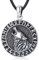 Eusense Wikingerschmuck Wolfsrune Halskette 925 Silber Nordisch Amulett Mythologie Wikinger Geschenk Anhänger für Männer Frauen