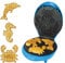 Animal Planet Waffle Makers / 3 in 1 Animal Shaped Waffle Iron/Cool Touch Handle/Non-Stick Coating/Cord Storage/Anti-Slip Feet (Sea Life)