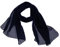 FASHION YOU WANT Damen Schal Stola Halstuch Tuch Seidentuch aus Chiffon für Frühling Sommer Ganzjährig (schwarz)