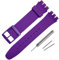 Rihahisy - Cinturino di ricambio in silicone per orologio, 19mm