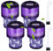 Birshe 4 Stück Filter für Dyson V11 SV14 V15 SV22, HEPA Filter für dyson V12, Waschbar Ersatzfilter für Dyson V12 Slim Absolute Extra/Total Clean/Fluffy mit 1 Bürste, Ersetzen Sie # 971517-01